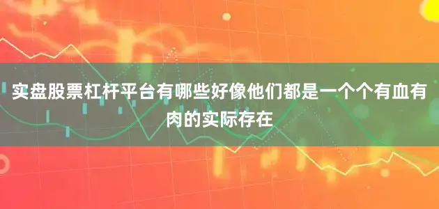 实盘股票杠杆平台有哪些好像他们都是一个个有血有肉的实际存在